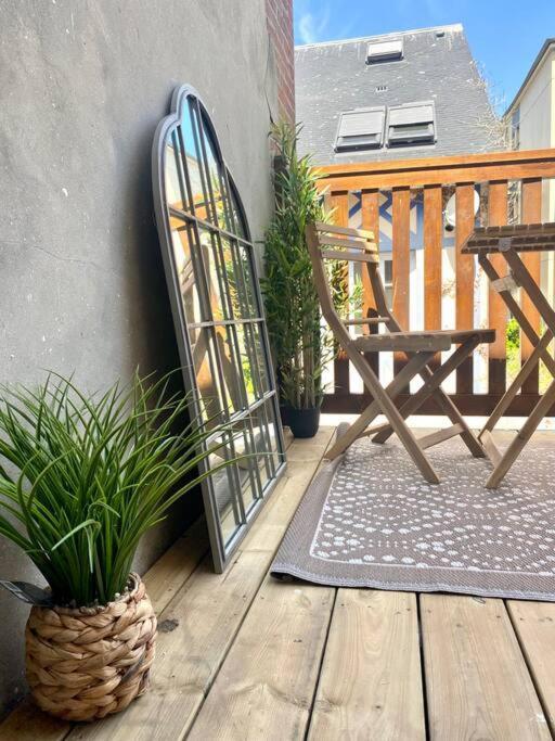 Studio Avec Terrasse A دوفييل المظهر الخارجي الصورة