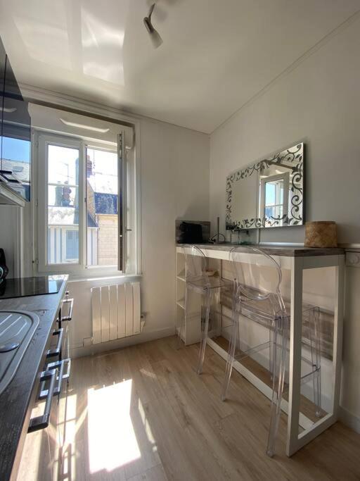 Studio Avec Terrasse A دوفييل المظهر الخارجي الصورة